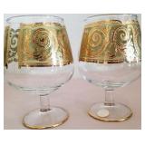 F - VINTAGE CULVER TOLEDO PATTERN SNIFTERS (A153)