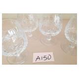 F - FOUR PIECES ROGASKA CRYSTAL STEMWARE (A150)