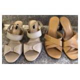 F - TWO PAIR OF WOMEN'S SHOES SIZE 10 (K69)