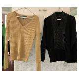 F - TWO WOMEN'S SWEATERS (M79)