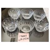 F - SIX STUART CRYSTAL BOWLS (A59)
