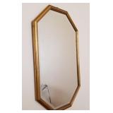 F - OCTAGONAL FRAMED WALL MIRROR 26X16'
