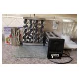 F - BLENDER, TOASTER, SPICE RACK, KITCHEN SCALE
