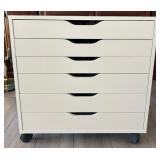 F - SIX-DRAWER WHEELED CHEST 26X26' (L43)