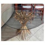 F - HOLLYWOOD REGENCY SHEAF OF WHEAT TABLE (A93)