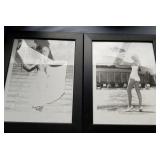 F - TWO VINTAGE PHOTOS FRAMED (K42)