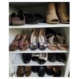 F - LOT OF WOMEN'S SHOES SIZES 9.5/10 (L146)