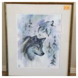 F - I.S.DAVIS LTD ED ART FRAMED 24X28' (R36)