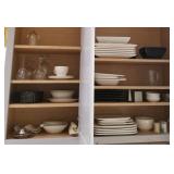 F - MIXED LOT OF DISHWARE & STEMWARE (K2)