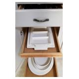 F - LOT OF SERVING DISHES & UTENSILS (K24)