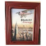 F3 - BRANIFF AIRWAYS PRINT FRAMED 13X17' (A33)