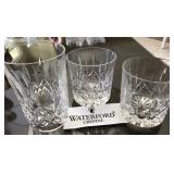 F - THREE PIECES WATERFORD CRYSTAL GLASSWARE (A54)