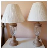 F - PAIR OF MATCHING TABLE LAMPS (Z2)