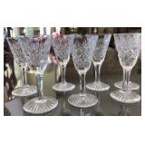 F3 - SEVEN PIECES STUART CRYSTAL STEMWARE (A44)