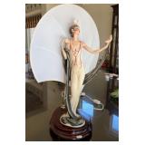 F - G. ARMANI ART DECO STYLE FIGURAL LAMP (A80)
