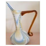F - ART GLASS PITCHER 12'T (A149)