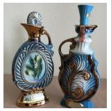 F - TWO VINTAGE CERAMIC DECANTERS (A94)