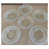 F - LOT OF SIX GLASS PLATES (A220)