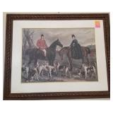 F - DUKE & DUCHESS OF BEAUFORT ART FRAMED 32X39'
