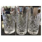 F - LOT OF THREE CRYSTAL VASES (A60)