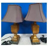 11 - PAIR OF MATCHING TABLE LAMPS (M225)