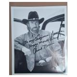 11 - AUTOGRAPHED CHUCK NORRIS PHOTO