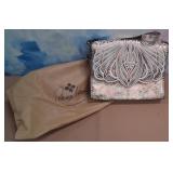 11 - PATRICIA NASH EMBOSSED LEATHER BAG