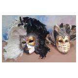 11 - LOT OF TWO DECORATIVE MASKS (M157)