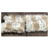 431 - FAIX FUR ACCENT PILLOWS (A59)