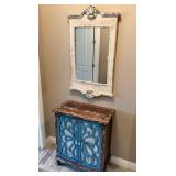 11 - ENTRY DECORATIVE CABINET WITH MIRROR