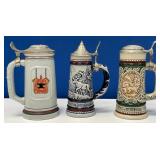 N - THREE COLLECTIBLE AVON STEINS (B121)