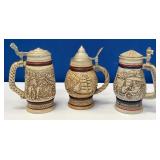 N - THREE COLLECTIBLE AVON STEINS (B119)