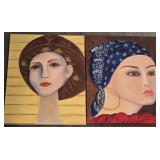 11 - TWO PIECES ORIGINAL ART 24X18' (S35)