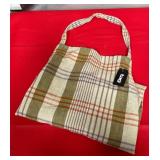 43 - PLAID FABRIC SHOULDER TOTE (C115)