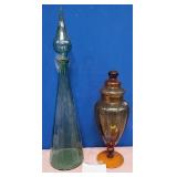 14 - GLASS BOTTLE & APOTHECARY JAR (M64)