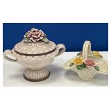 N - TWO PIECES COLLECTIBLE ITALIAN PORCELAIN