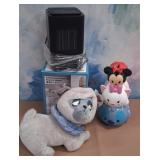 11 - ELECTRIC HEATER AND TOYS LOT
