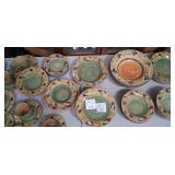 11 - COMPLETE STONEWARE DINNERWARE SET