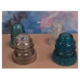 11 - FOUR PIECES VINTAGE TRANSFORMER GLASS (M150)