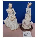14 - TWO COLLECTIBLE PORCELAIN FIGURINES (M27)