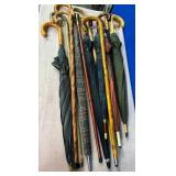 11 - LOT OF UMBRELLAS & CANES (M226)