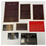 11 - LOT OF EIGHT DECORATIVE WALL PLAQUES (B13)