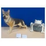 357 - DOG & FROG FIGURINES (N6)