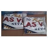 11 - TWO FABULOUS LAS VEGAS THROWS (M155)