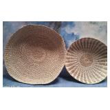 43 - SET OF WOVEN MUDPIE BASKETS (D32)