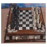11 - ORNATE CARVED CHESS SET