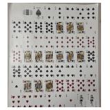 N - VINTAGE SHEET OF DUNES PLAYING CARDS (B87)
