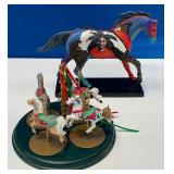 N - CAROUSEL HORSES & PAINTED PONIES FIGURINE