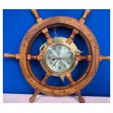 11 - SHIP'S WHEEL WALL CLOCK (M78)