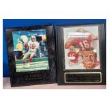 11 - TWO JOE MONTANA PLAQUES (M95)